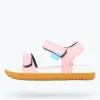 charley_child_0.webp Native Shoes Sandals^Charley Child Princess Pink/ Shell White/ Toffee Brown