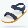 charley_child_1-1.webp Native Shoes Sandals^Charley Child Regatta Blue/ Shell White/ Toffee Brown