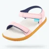 charley_child_1.webp Native Shoes Sandals^Charley Child Princess Pink/ Shell White/ Toffee Brown