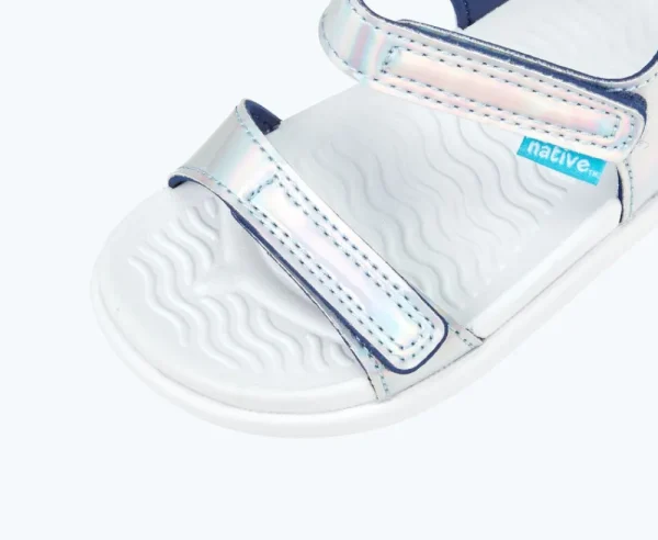 Native Shoes Sandals^Charley Hologram Child Hologram/ Shell White