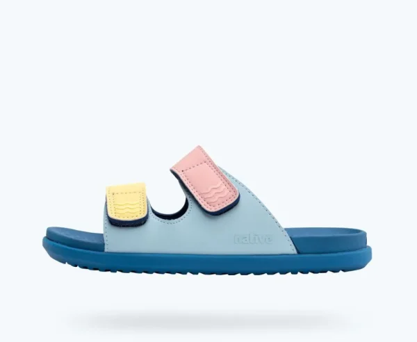 frankie_sugarlite_junior_0-3.webp Native Shoes Sandals^Frankie Sugarlite Junior Sky Blue/ Vallarta Blue/ Princess Gone Bananas Straps