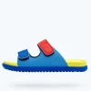Native Shoes Sandals^Frankie Sugarlite Junior Resting Blue/ Celery Green/ Uv Blue/ Uv Hyper Strap