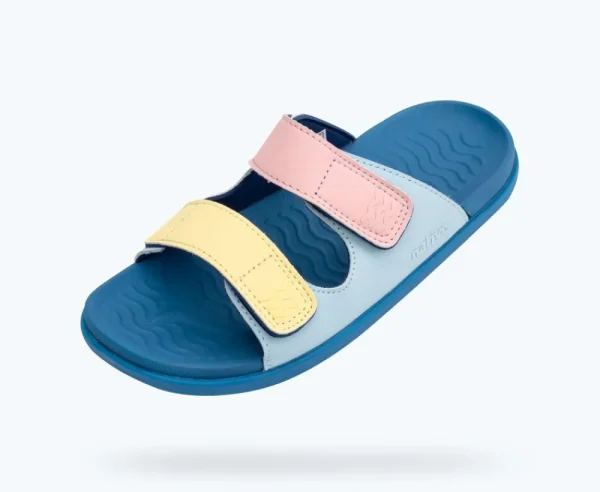 frankie_sugarlite_junior_1-3.webp Native Shoes Sandals^Frankie Sugarlite Junior Sky Blue/ Vallarta Blue/ Princess Gone Bananas Straps