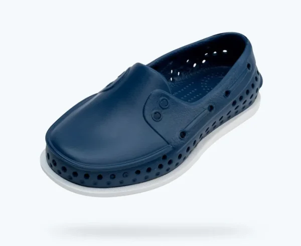 howard_sugarlite_child_1-1.webp Native Shoes Shoes^Howard Sugarlite Child Frontier Blue/ Shell White/ Foxtail Speckle Rubber