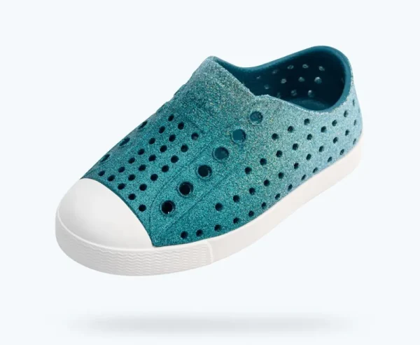 Native Shoes Shoes^Jefferson Bling Child Saba Patina Bling/ Shell White