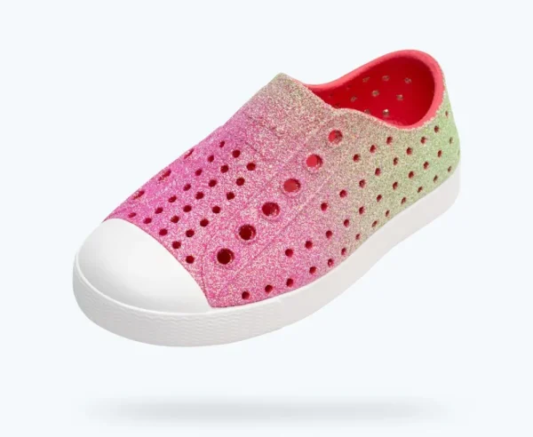 jefferson_bling_child_1-6.webp Native Shoes Shoes^Jefferson Bling Child Celery Dazzle Bling/ Shell White