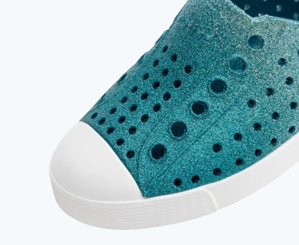 Native Shoes Shoes^Jefferson Bling Child Saba Patina Bling/ Shell White