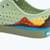 jefferson_block_3.webp Native Shoes Shoes^Jefferson Block Tea Green/ Loch Green/ Crater Mountain Block