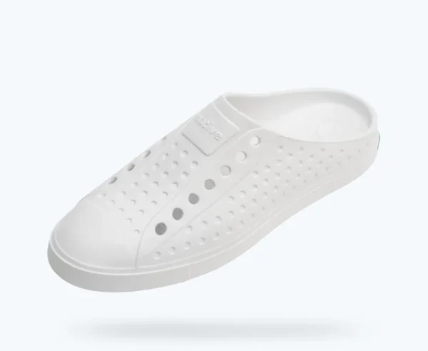 jefferson_clog_sugarlite_1.webp Native Shoes Shoes^Jefferson Clog Sugarlite Shell White/ Shell White