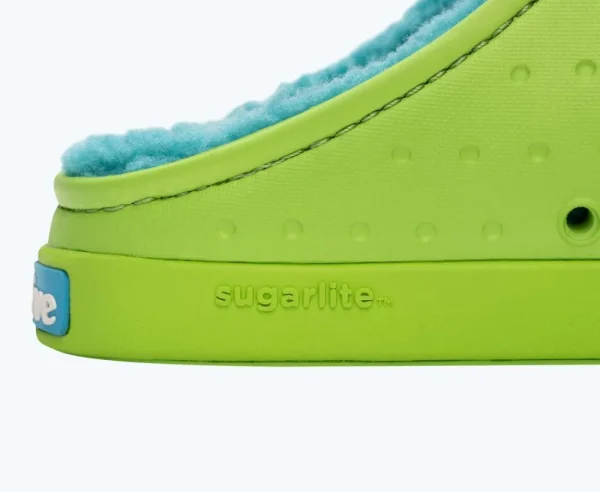 jefferson_cozy_sugarlite__3-1.webp Native Shoes Shoes^Jefferson Cozy Sugarlite Big Kid Snap Green/ Snap Green/ Maui Blue