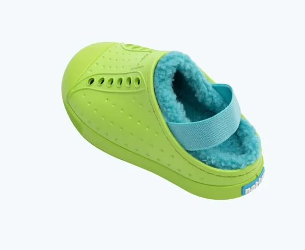 jefferson_cozy_sugarlite__4-2.webp Native Shoes Shoes^Jefferson Cozy Sugarlite Little Kid Snap Green/ Snap Green/ Maui Blue