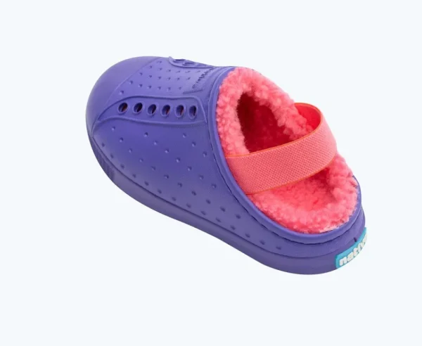 jefferson_cozy_sugarlite__4-5.webp Native Shoes Shoes^Jefferson Cozy Sugarlite Little Kid Ultra Violet/ Ultra Violet/ Dazzle Pink