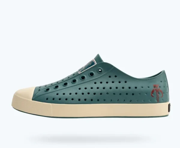 jefferson_star_wars_print_0-5.webp Native Shoes Shoes^Jefferson Star Wars Print Bounty Green/ Bone White/ Boba Fett