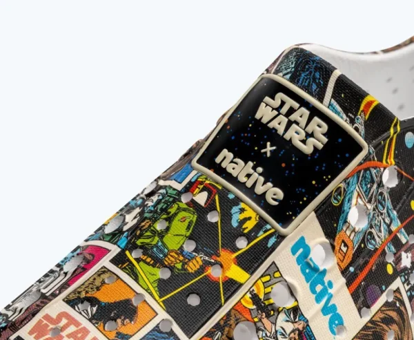 jefferson_star_wars_print_4-3.webp Native Shoes Shoes^Jefferson Star Wars Print Shell White/ Shell White/ Comic Multi Aop