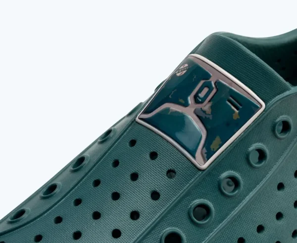 jefferson_star_wars_print_4-5.webp Native Shoes Shoes^Jefferson Star Wars Print Bounty Green/ Bone White/ Boba Fett