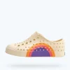 Native Shoes Shoes^Jefferson Sugarlite Block Child Bone White/ Bone White/ Apricot Dazzle Ultra Circle