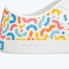 Native Shoes Shoes^Jefferson Sugarlite Block Shell White/ Shell White/ Dazzle Resting Squiggle Block