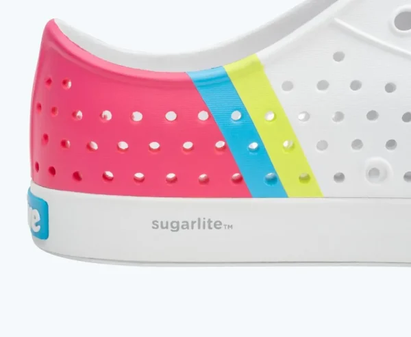 jefferson_sugarlite_block_3.webp Native Shoes Shoes^Jefferson Sugarlite Block Shell White/ Shell White/ Dazzle Maria Celery Block