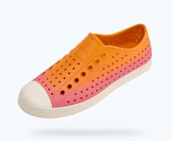 jefferson_sugarlite_ombre_1.webp Native Shoes Shoes^Jefferson Sugarlite Ombre Apricot Orange/ Bone White/ Apricot Clover Ombre