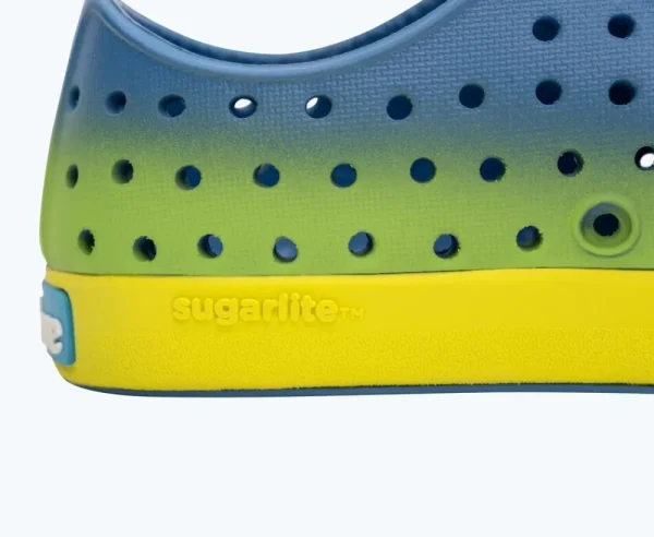 jefferson_sugarlite_ombre_3-2.webp Native Shoes Shoes^Jefferson Sugarlite Ombre Child Vallarta Blue/ Pickle Green/ Vallarta Snap Ombre