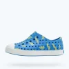 Native Shoes Shoes^Jefferson Sugarlite Print Child Resting Blue/ Shell White/ Celery Lightning