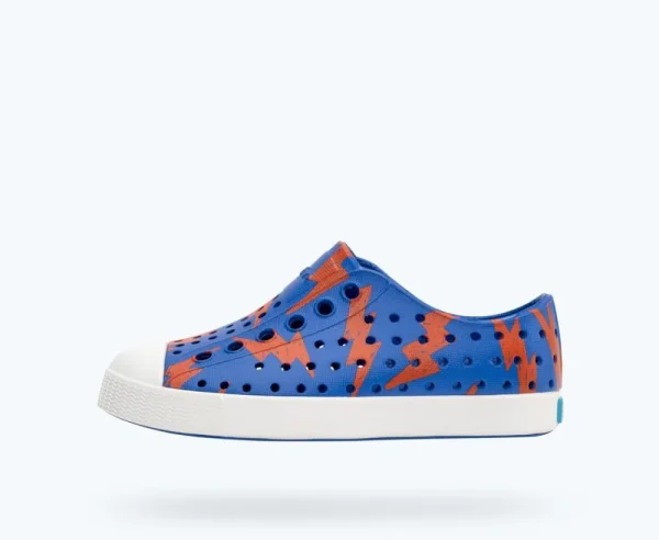 jefferson_sugarlite_print_0-18.webp Native Shoes Shoes^Jefferson Sugarlite Print Child Uv Blue/ Shell White/ Laflame Lightning
