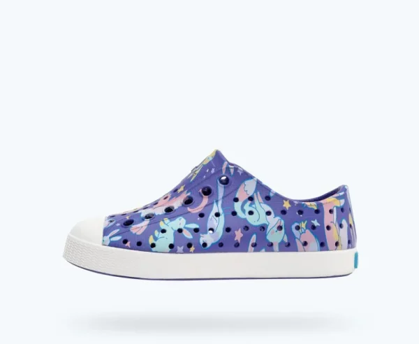 jefferson_sugarlite_print_0-19.webp Native Shoes Shoes^Jefferson Sugarlite Print Child Ultra Violet/ Shell White/ Starlight Woodland Friends
