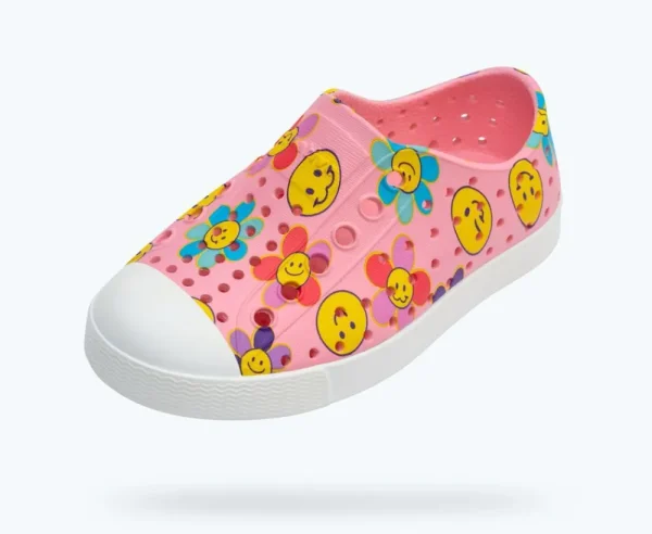 jefferson_sugarlite_print_1-12.webp Native Shoes Shoes^Jefferson Sugarlite Print Child Princess Pink/ Shell White/ Haze Sunpetal