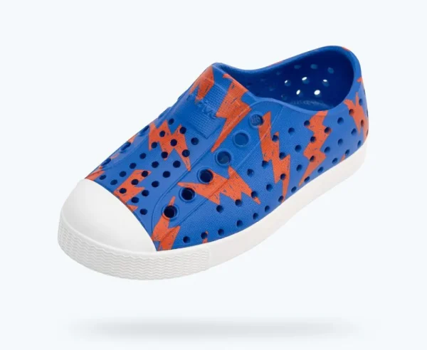 jefferson_sugarlite_print_1-18.webp Native Shoes Shoes^Jefferson Sugarlite Print Child Uv Blue/ Shell White/ Laflame Lightning