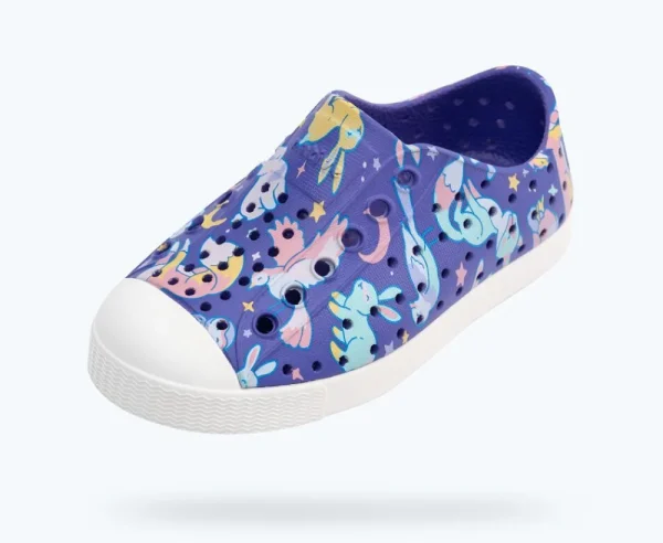 jefferson_sugarlite_print_1-19.webp Native Shoes Shoes^Jefferson Sugarlite Print Child Ultra Violet/ Shell White/ Starlight Woodland Friends