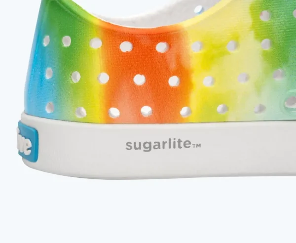 jefferson_sugarlite_print_3-20.webp Native Shoes Shoes^Jefferson Sugarlite Print Child Shell White/ Shell White/ Rainbow Tie Dye