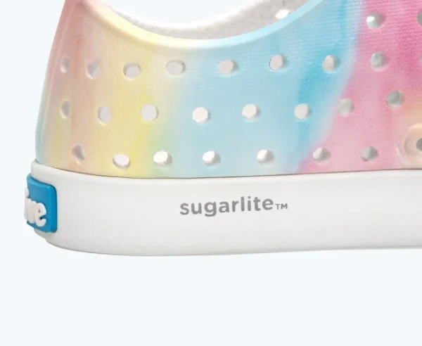 jefferson_sugarlite_print_3-21.webp Native Shoes Shoes^Jefferson Sugarlite Print Child Shell White/ Shell White/ Pastel Tie Dye