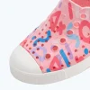 Native Shoes Shoes^Jefferson Sugarlite Print Child Princess Pink/ Shell White/ Apricot Dazzle Squiggle