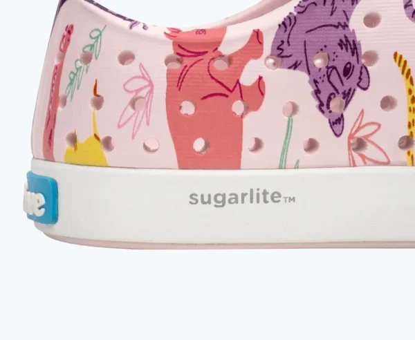 jefferson_sugarlite_print_3-8.webp Native Shoes Shoes^Jefferson Sugarlite Print Child Milk Pink/ Shell White/ Sea Fan Safari Friends