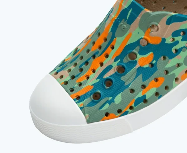 jefferson_sugarlite_print_4-10.webp Native Shoes Shoes^Jefferson Sugarlite Print Child Flax Tan/ Shell White/ City Eucamo