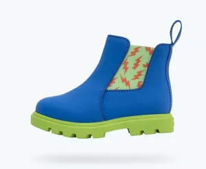 kensington_treklite_bloom_0.webp Native Shoes Boots^Kensington Treklite Bloom Child Uv Blue/ Snap Green/ Snap Laflame Lightning