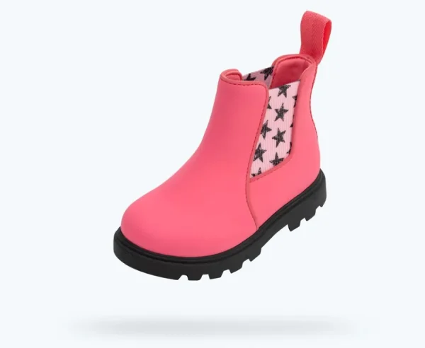 kensington_treklite_bloom_1-1.webp Native Shoes Boots^Kensington Treklite Bloom Child Dazzle Pink/ Jiffy Black/ Princess Jiffy Stars