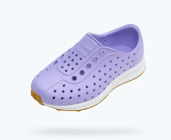 robbie_sugarlite_child_1-10.webp Native Shoes Shoes^Robbie Sugarlite Child Healing Purple/ Shell White/ Mash Speckle Rubber