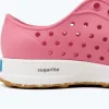 robbie_sugarlite_child_3-4.webp Native Shoes Shoes^Robbie Sugarlite Child Hollywood Pink/ Shell White/ Mash Speckle Rubber