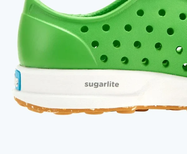 Native Shoes Shoes^Robbie Sugarlite Child Grasshopper Green/ Shell White/ Mash Speckle Rubber