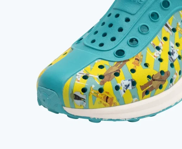 robbie_sugarlite_star_war_3.webp Native Shoes Shoes^Robbie Sugarlite Star Wars Print Child Glacier Green/ Shell White/ Lightside Block/ Glacier Speckle Rubber